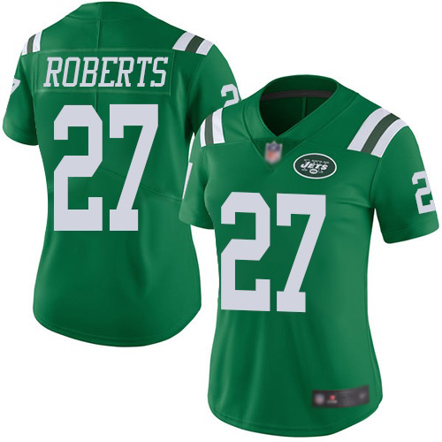 New York Jets Limited Green Women Darryl Roberts Jersey NFL Football #27 Rush Vapor Untouchable